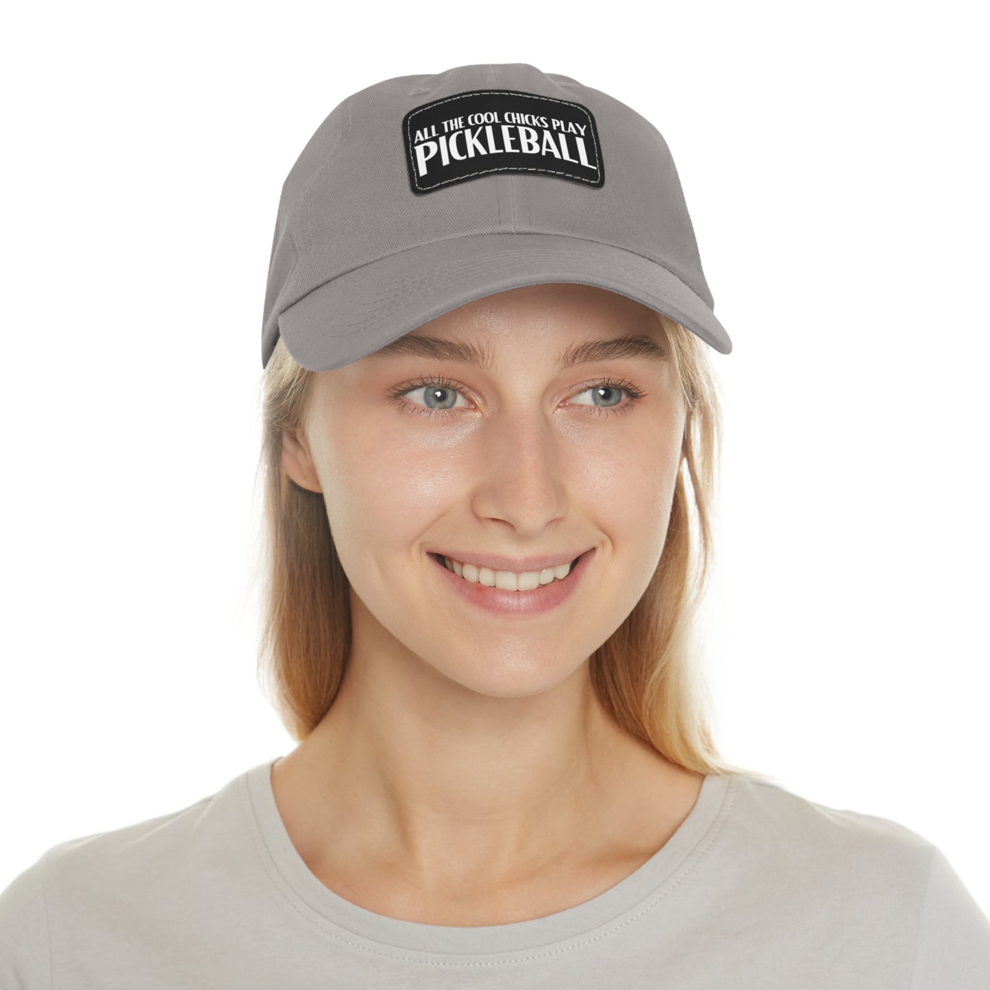 Cool Chicks Play Pickleball Hat with Leather Patch