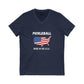 Pickleball Made in the USA Court Jersey Short Sleeve V-Neck Tee