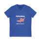 Pickleball Made in the USA Court Jersey Short Sleeve V-Neck Tee