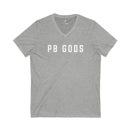 PB GODS Halo Unisex Jersey Short Sleeve V-Neck Tee