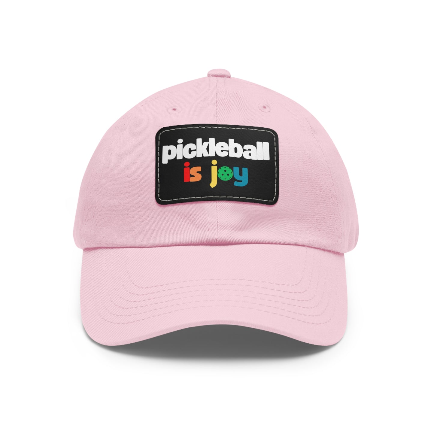 Pickleball is Joy Hat with Leather Patch