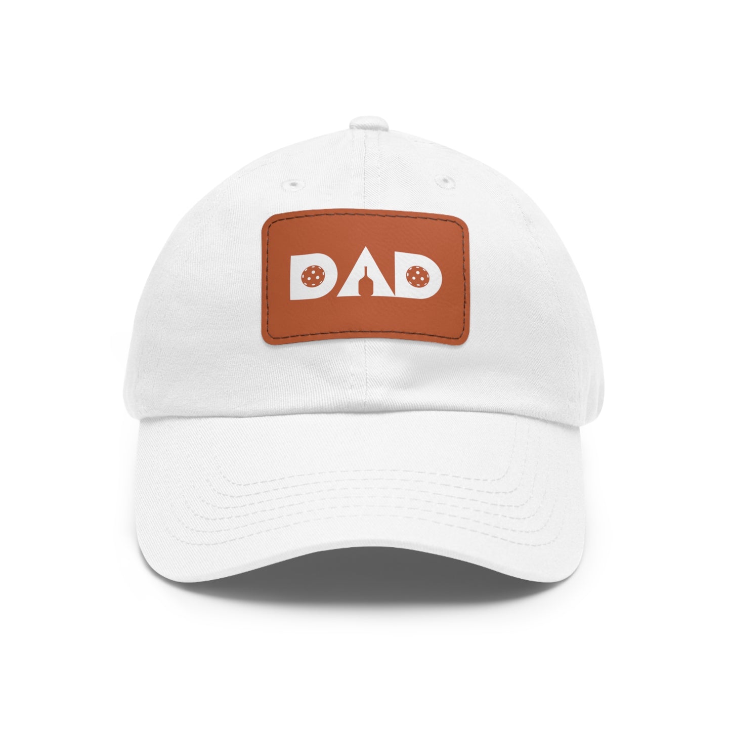 Pickleball Dad Hat with Leather Patch