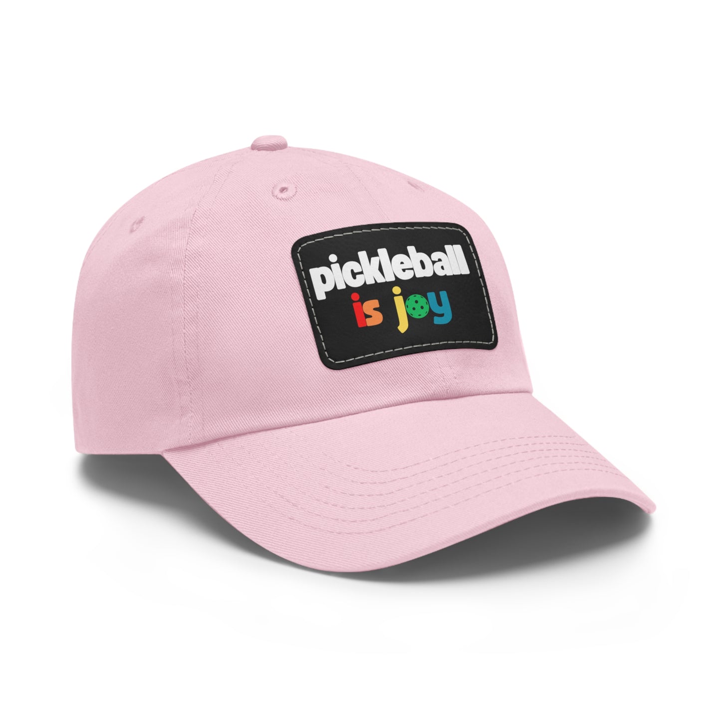 Pickleball is Joy Hat with Leather Patch