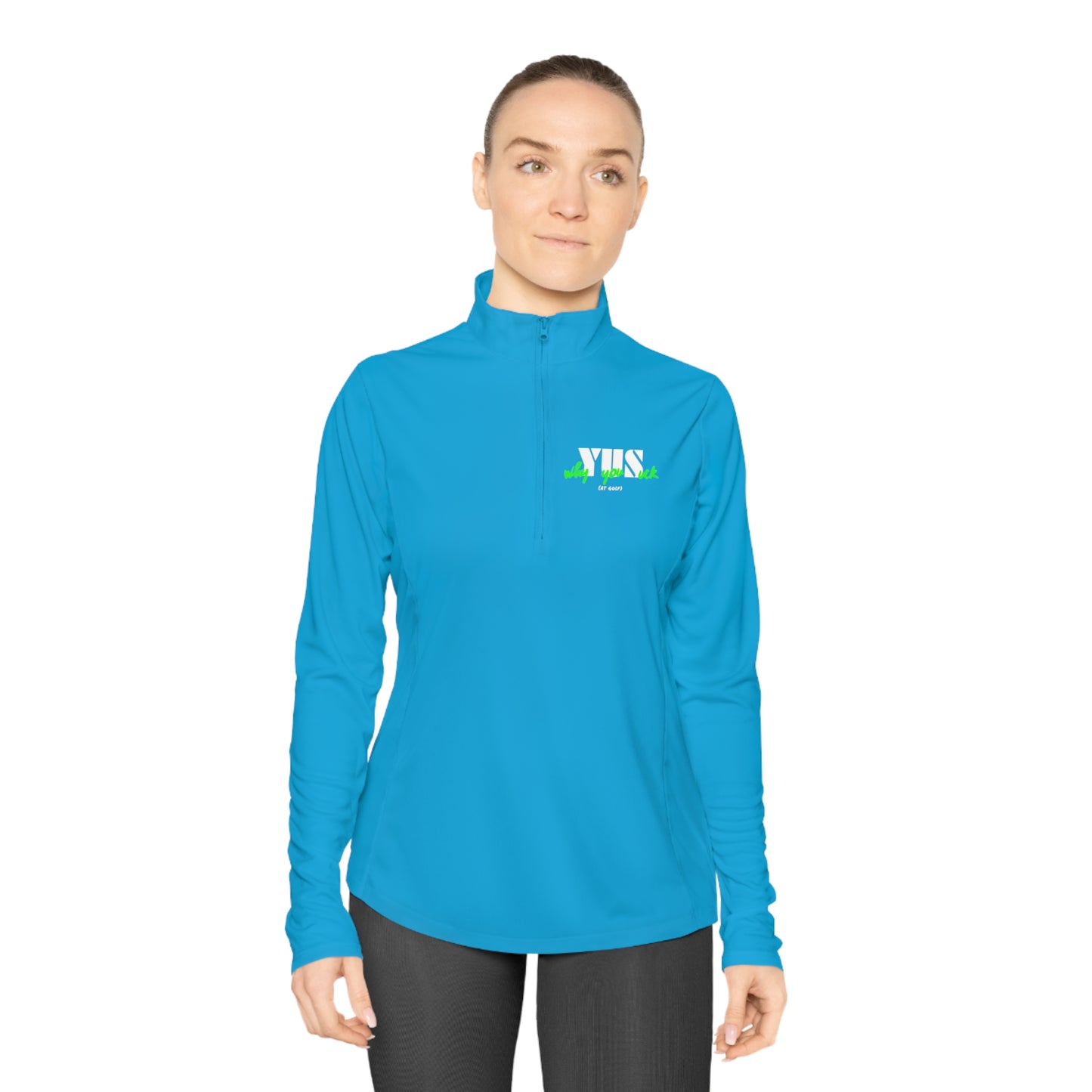 YUS Golf Ladies Quarter-Zip Pullover