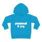 Pickleball is Joy Youth Kids Toddler Pullover Fleece Hoodie