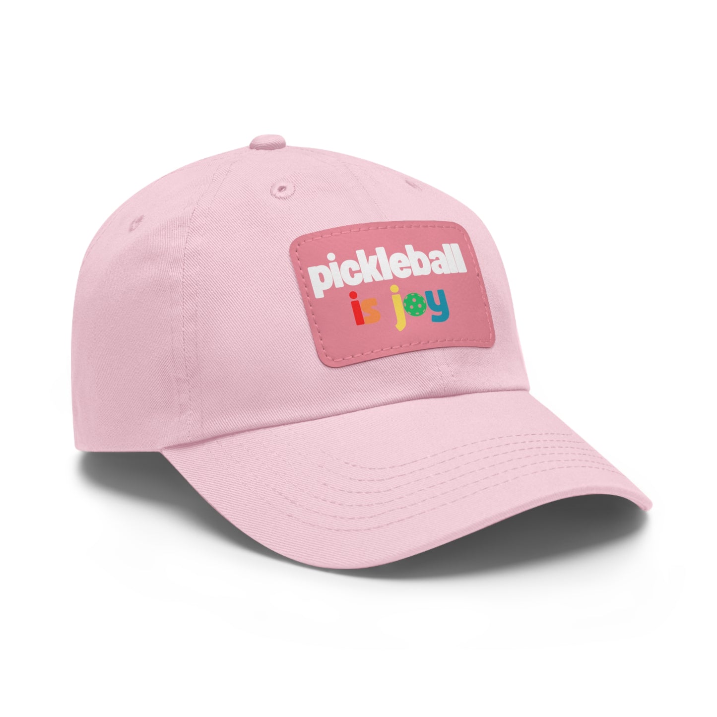 Pickleball is Joy Hat with Leather Patch