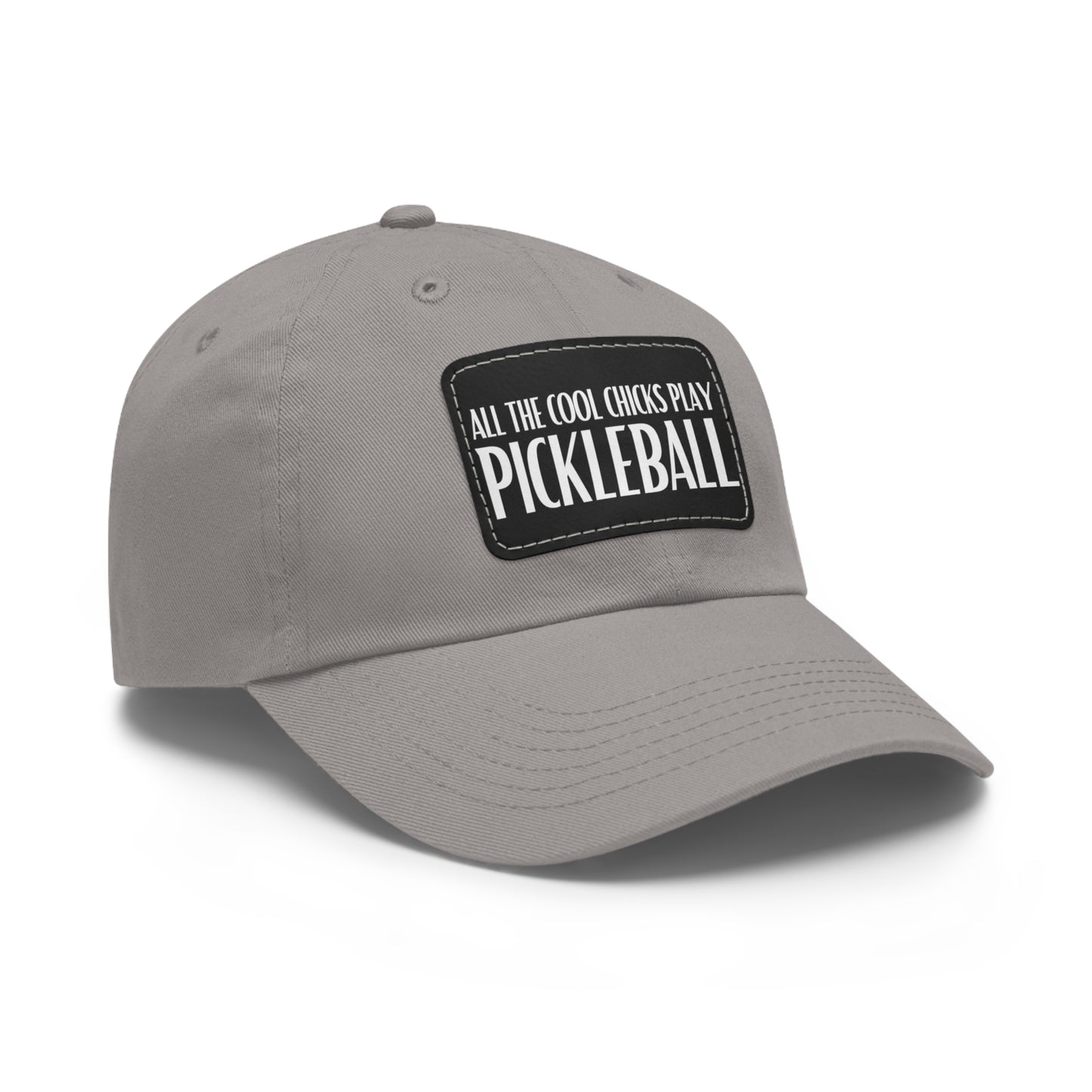 Cool Chicks Play Pickleball Hat with Leather Patch