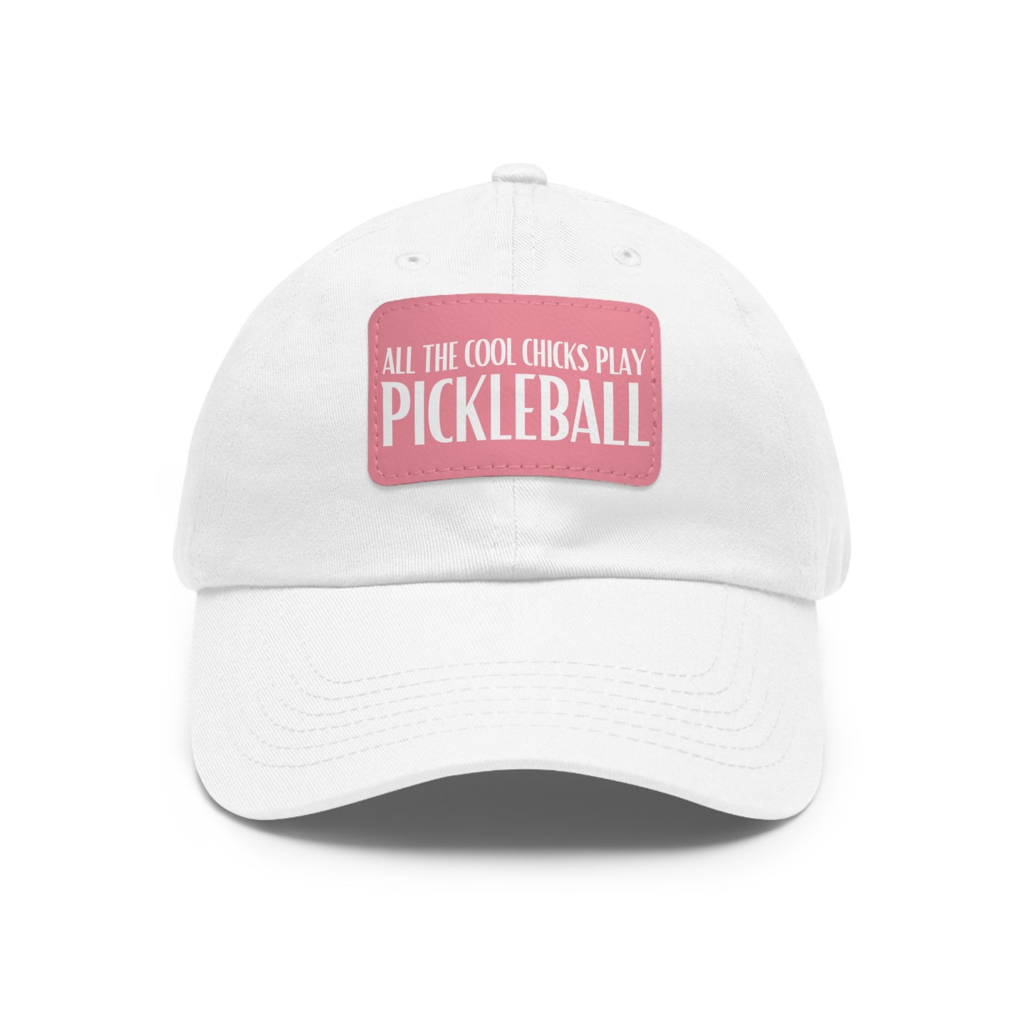 Cool Chicks Play Pickleball Hat with Leather Patch