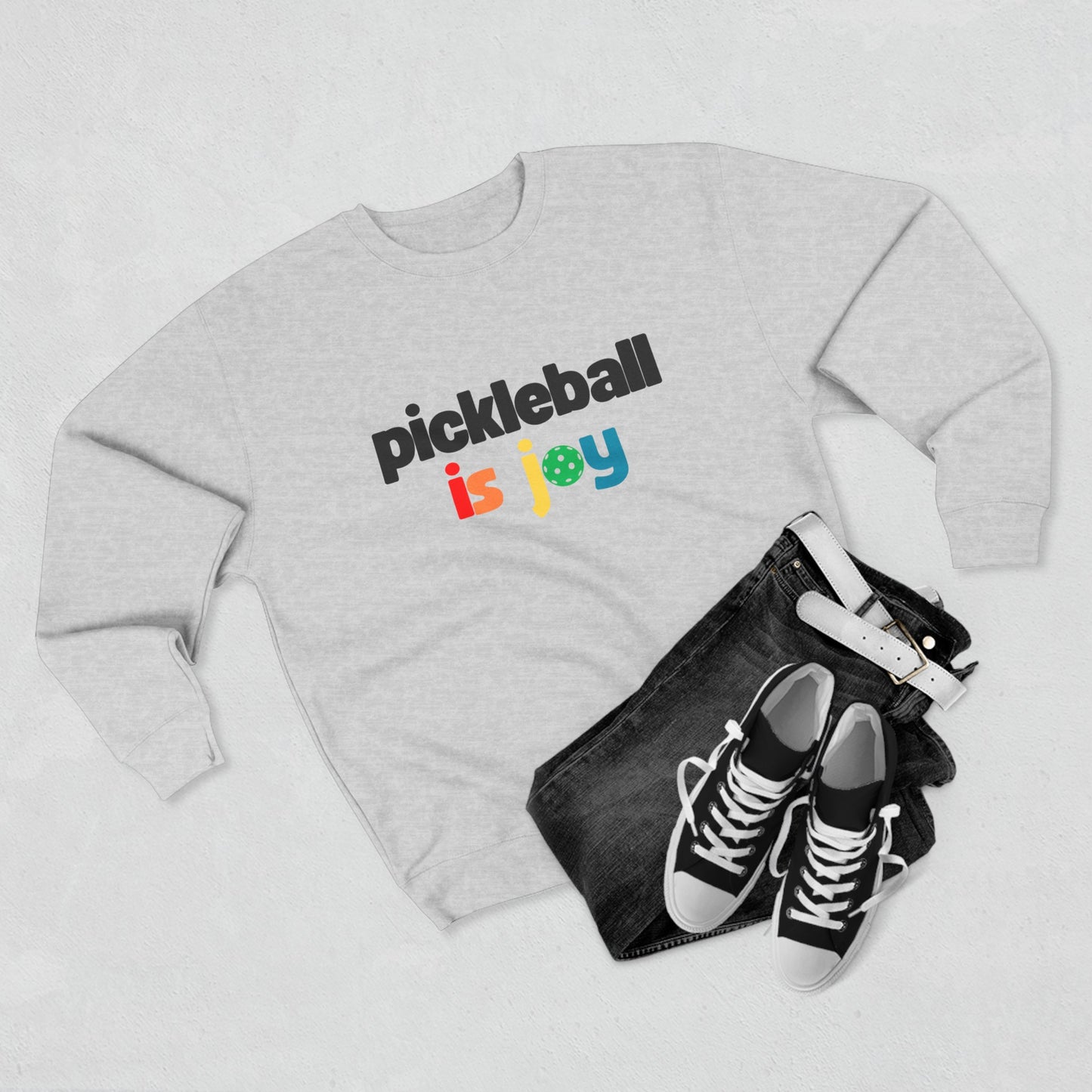 Pickleball Is Joy Unisex Crewneck Sweatshirt