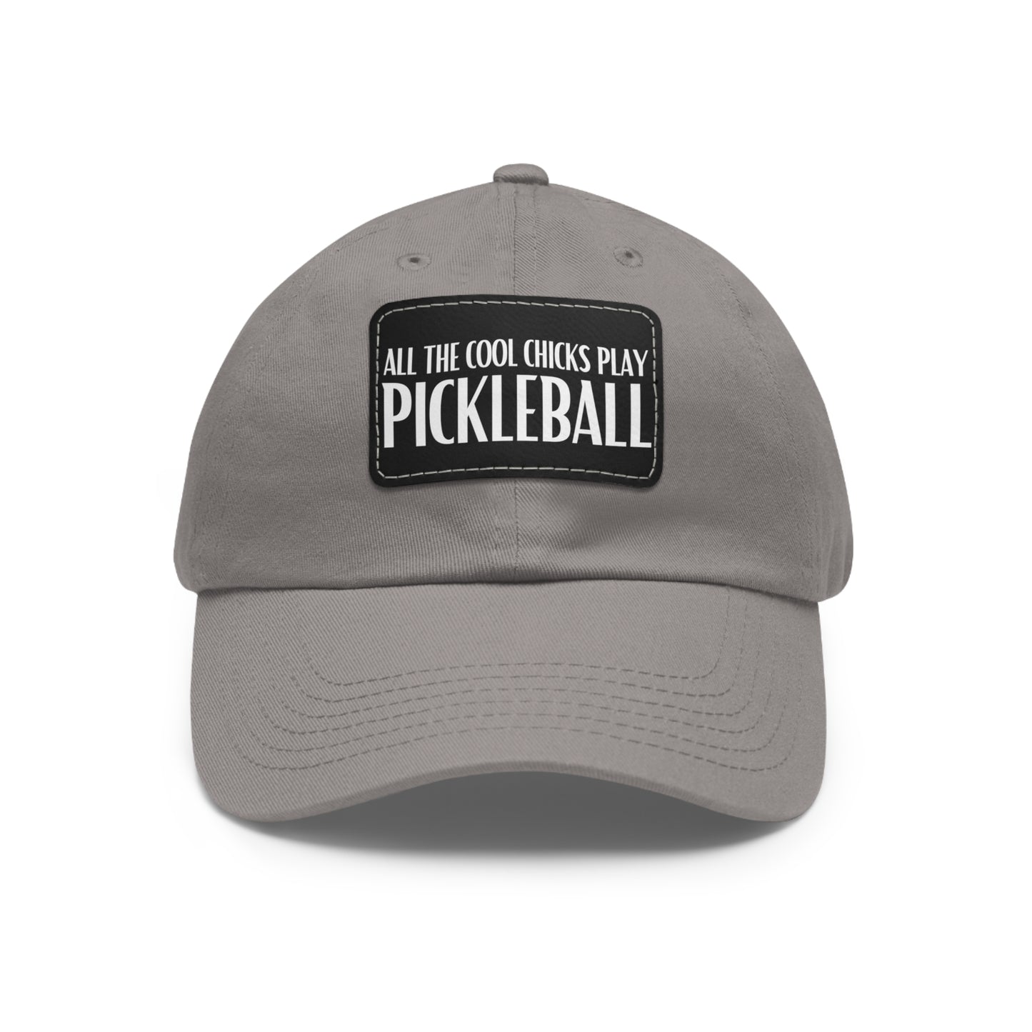 Cool Chicks Play Pickleball Hat with Leather Patch