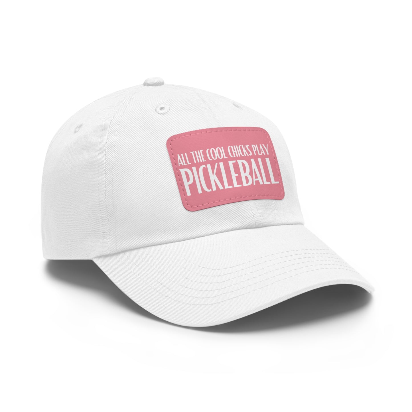 Cool Chicks Play Pickleball Hat with Leather Patch