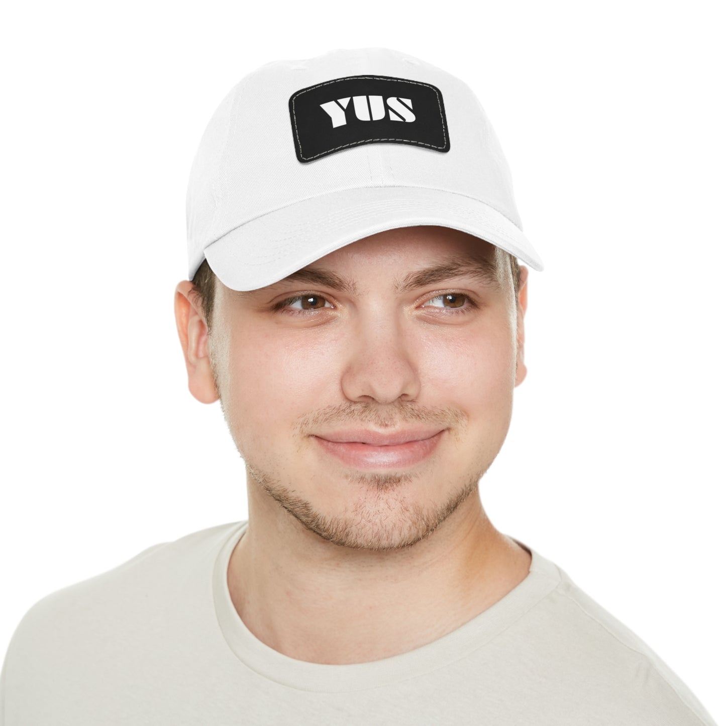 YUS Golf Hat with Leather Patch