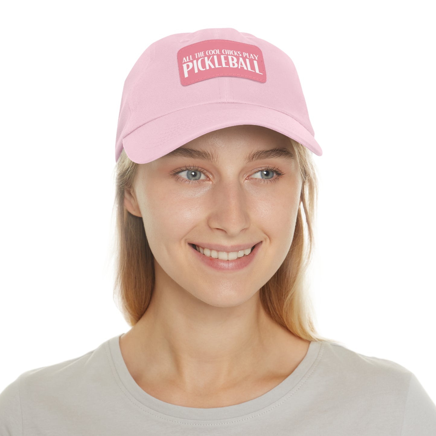 Cool Chicks Play Pickleball Hat with Leather Patch