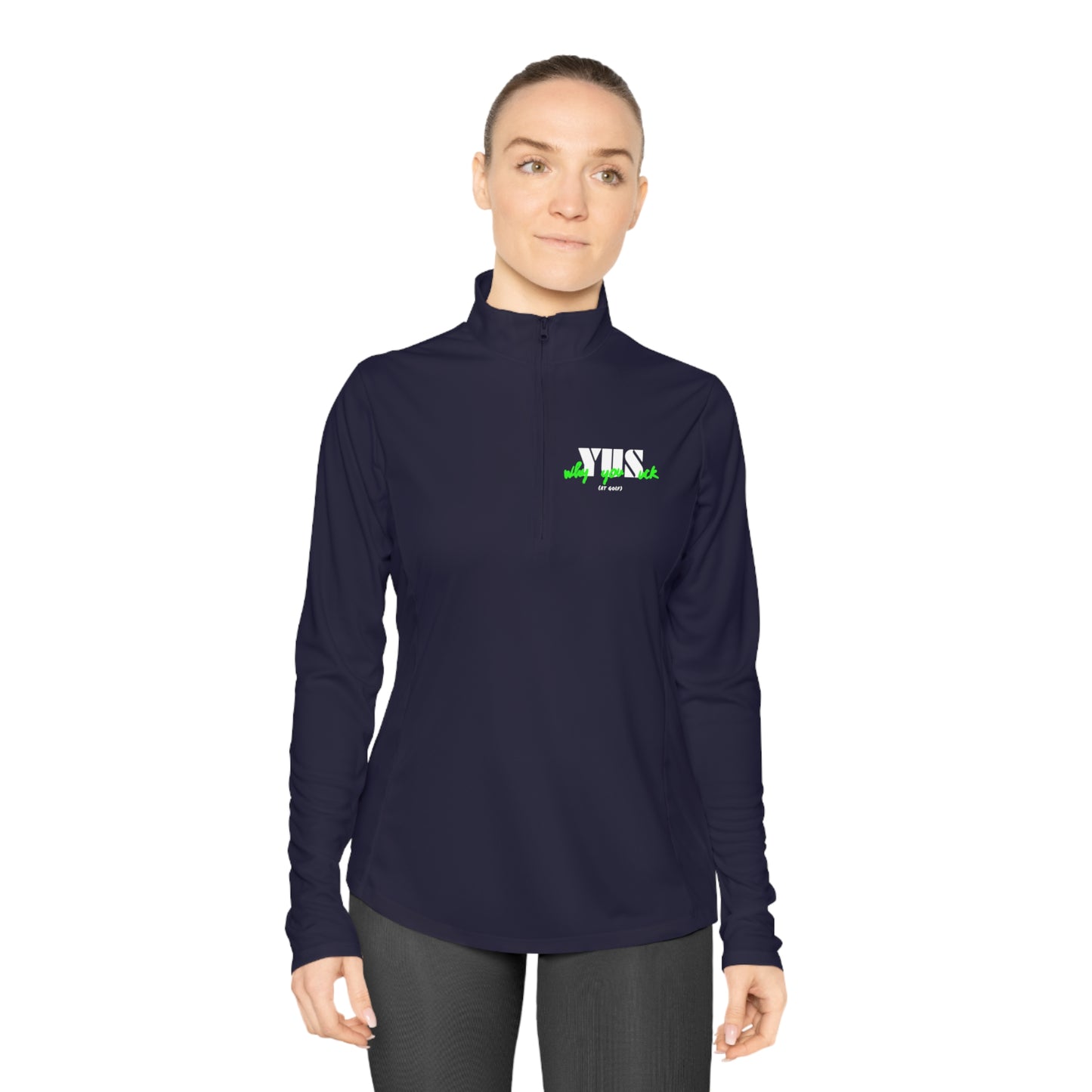 YUS Golf Ladies Quarter-Zip Pullover