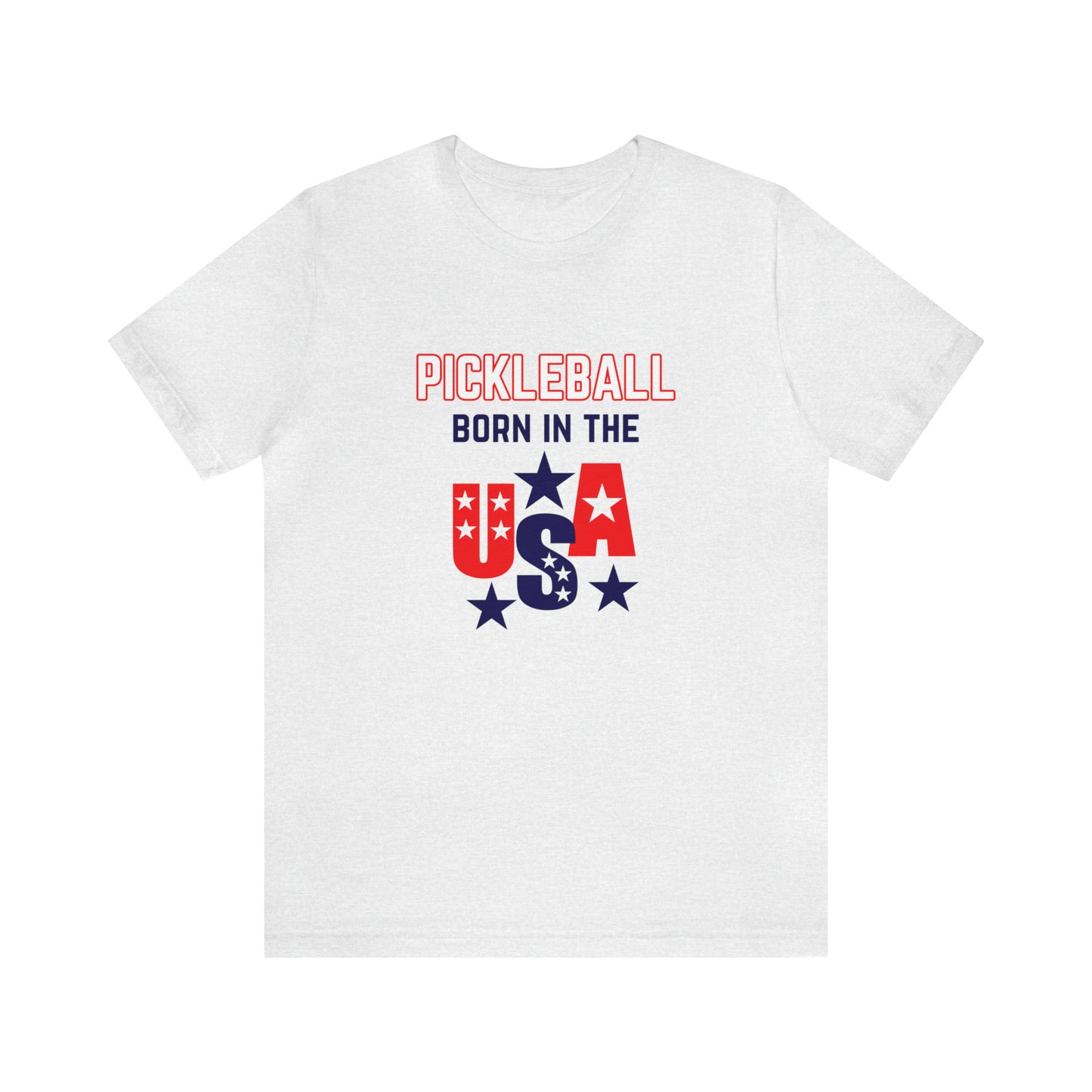 Pickleball Born in the USA Unisex Jersey Short Sleeve Tee