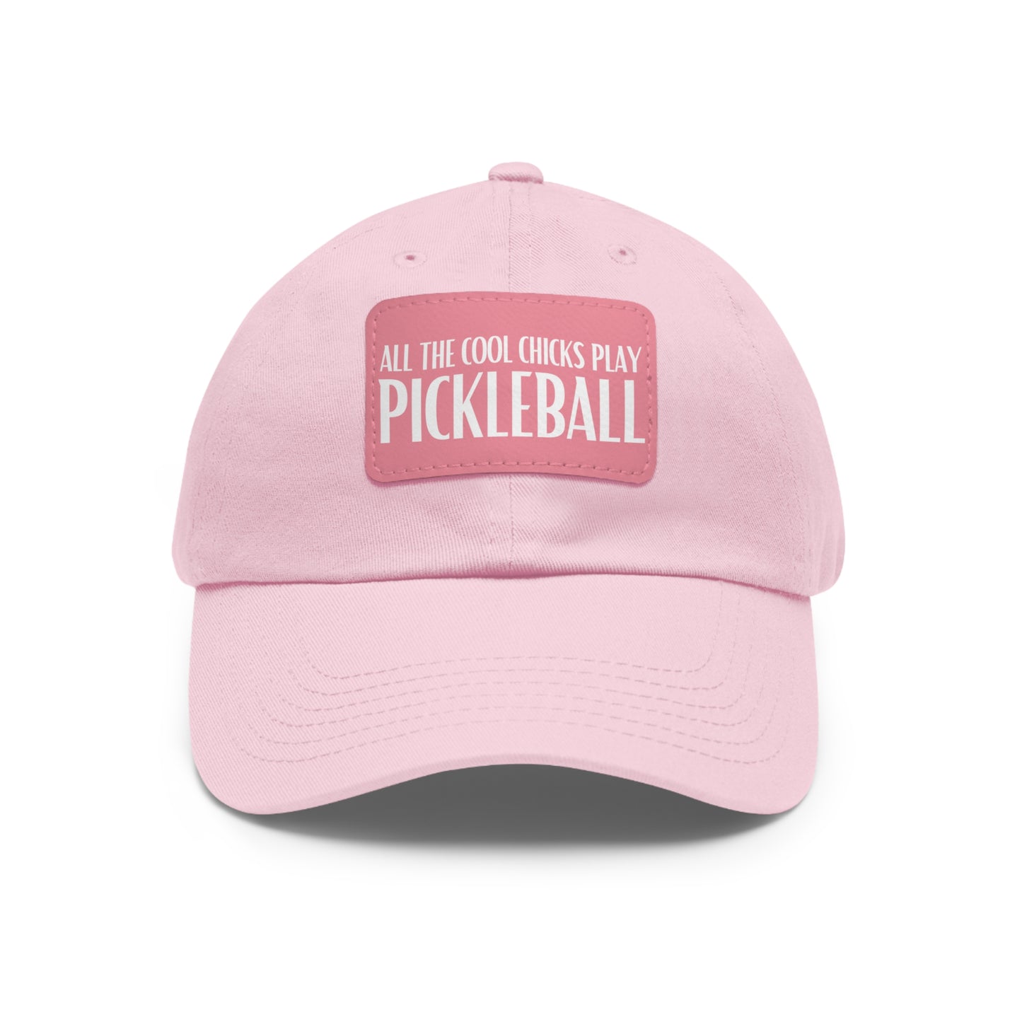 Cool Chicks Play Pickleball Hat with Leather Patch