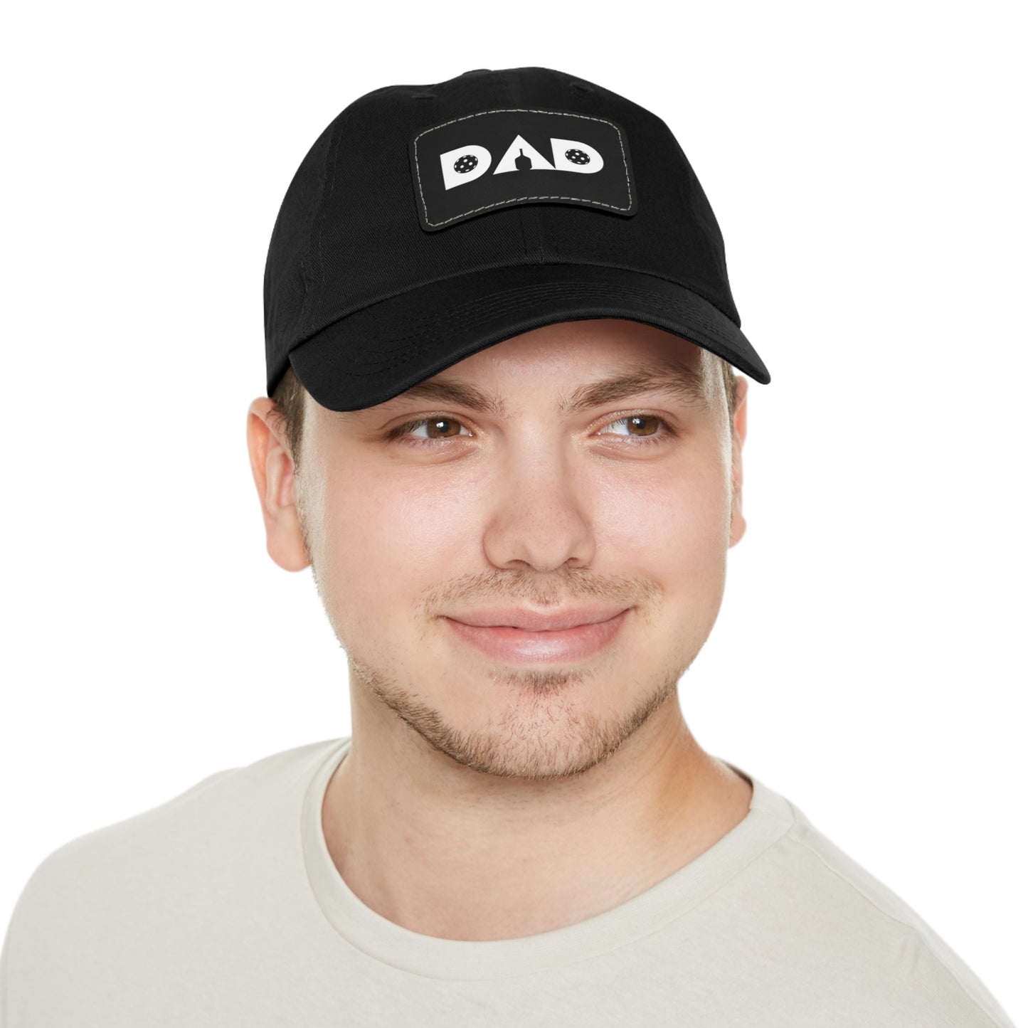 Pickleball Dad Hat with Leather Patch