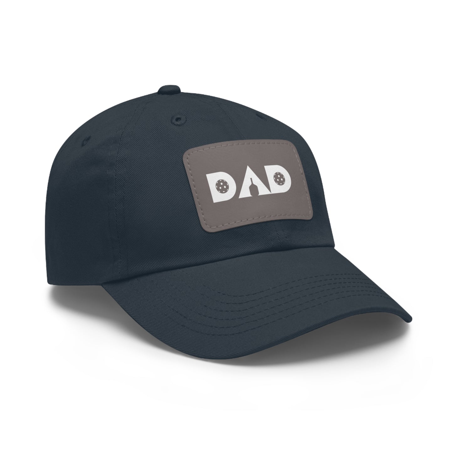 Pickleball Dad Hat with Leather Patch