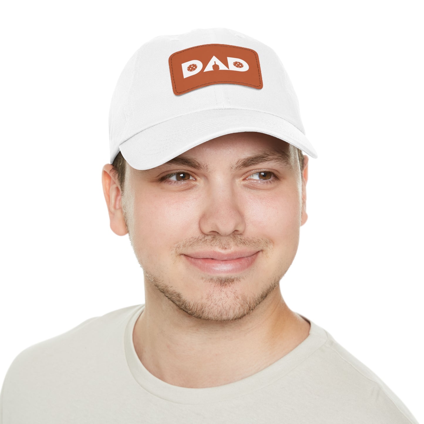 Pickleball Dad Hat with Leather Patch