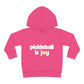 Pickleball is Joy Youth Kids Toddler Pullover Fleece Hoodie