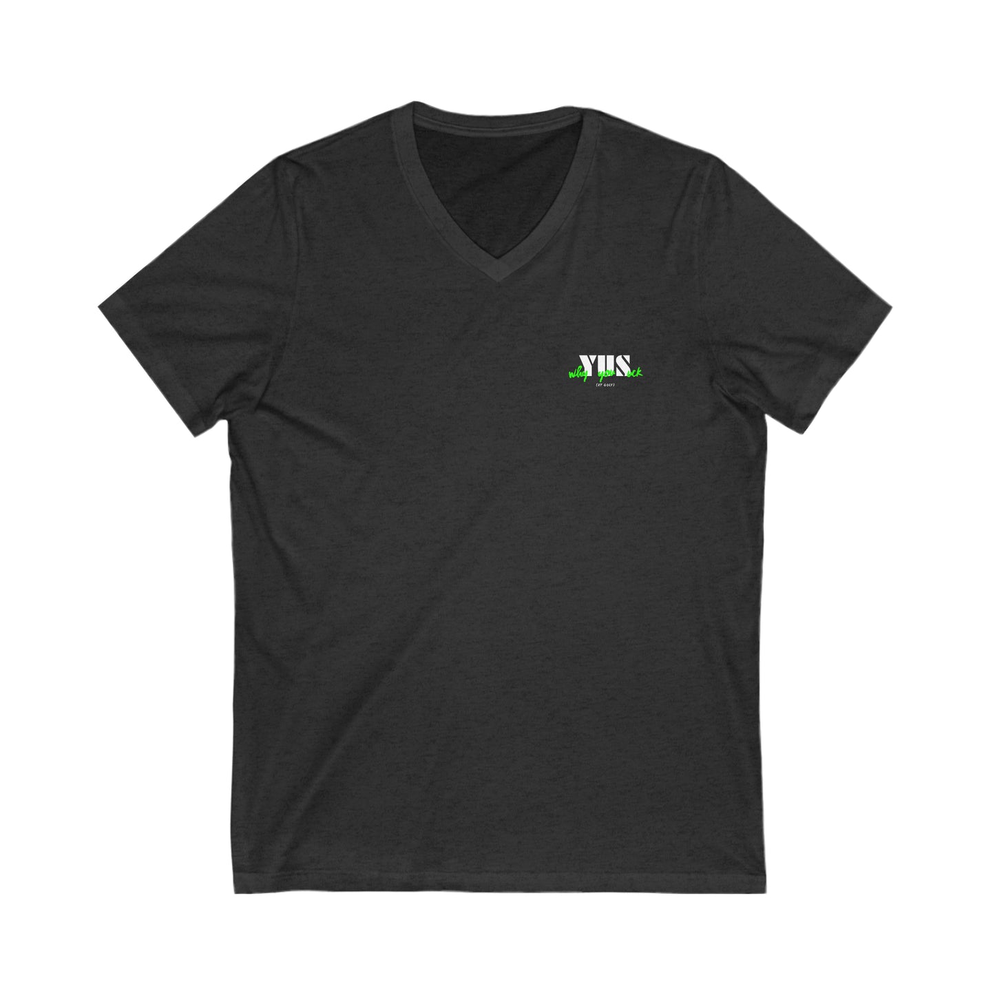 YUS to YES! Unisex Jersey Short Sleeve V-Neck Tee