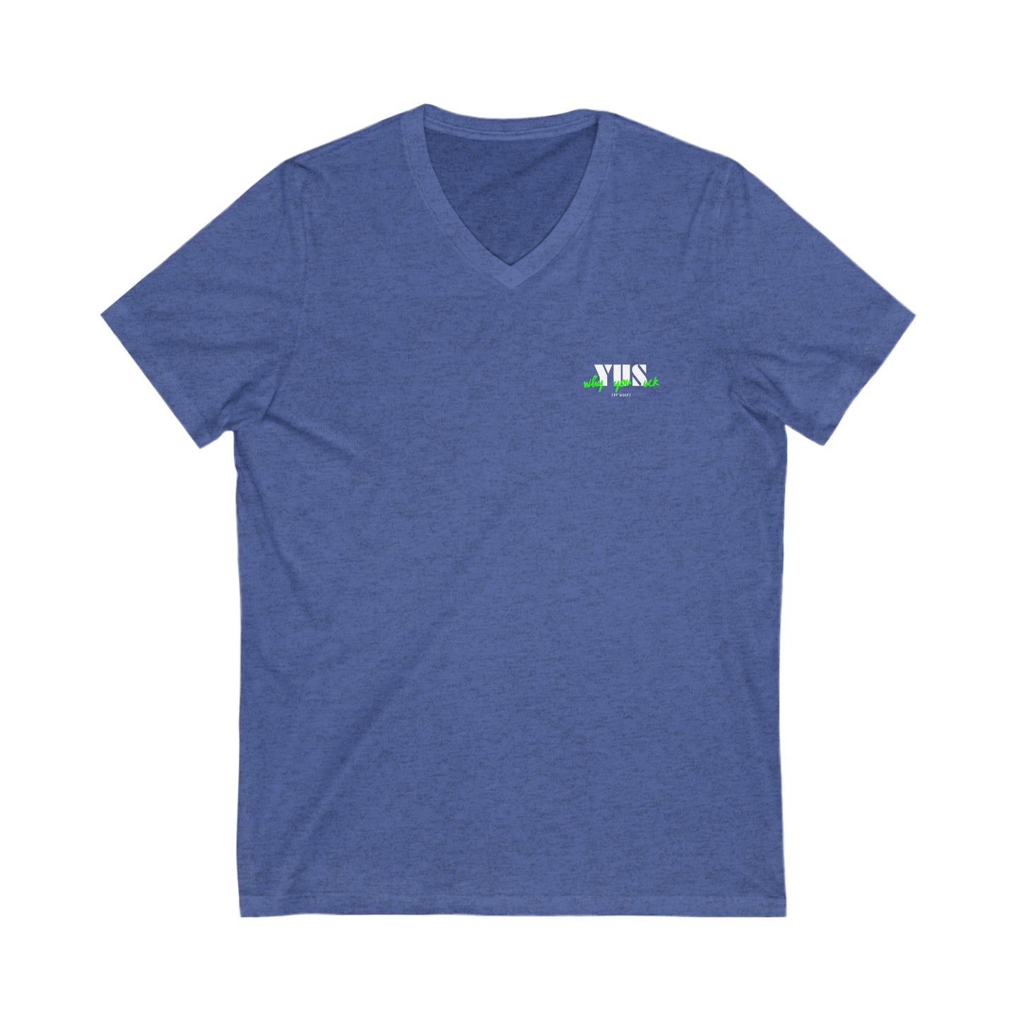 YUS to YES! Unisex Jersey Short Sleeve V-Neck Tee