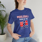 Pickleball Born in the USA Unisex Jersey Short Sleeve Tee