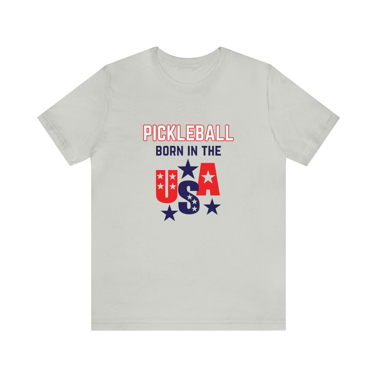 Pickleball Born in the USA Unisex Jersey Short Sleeve Tee