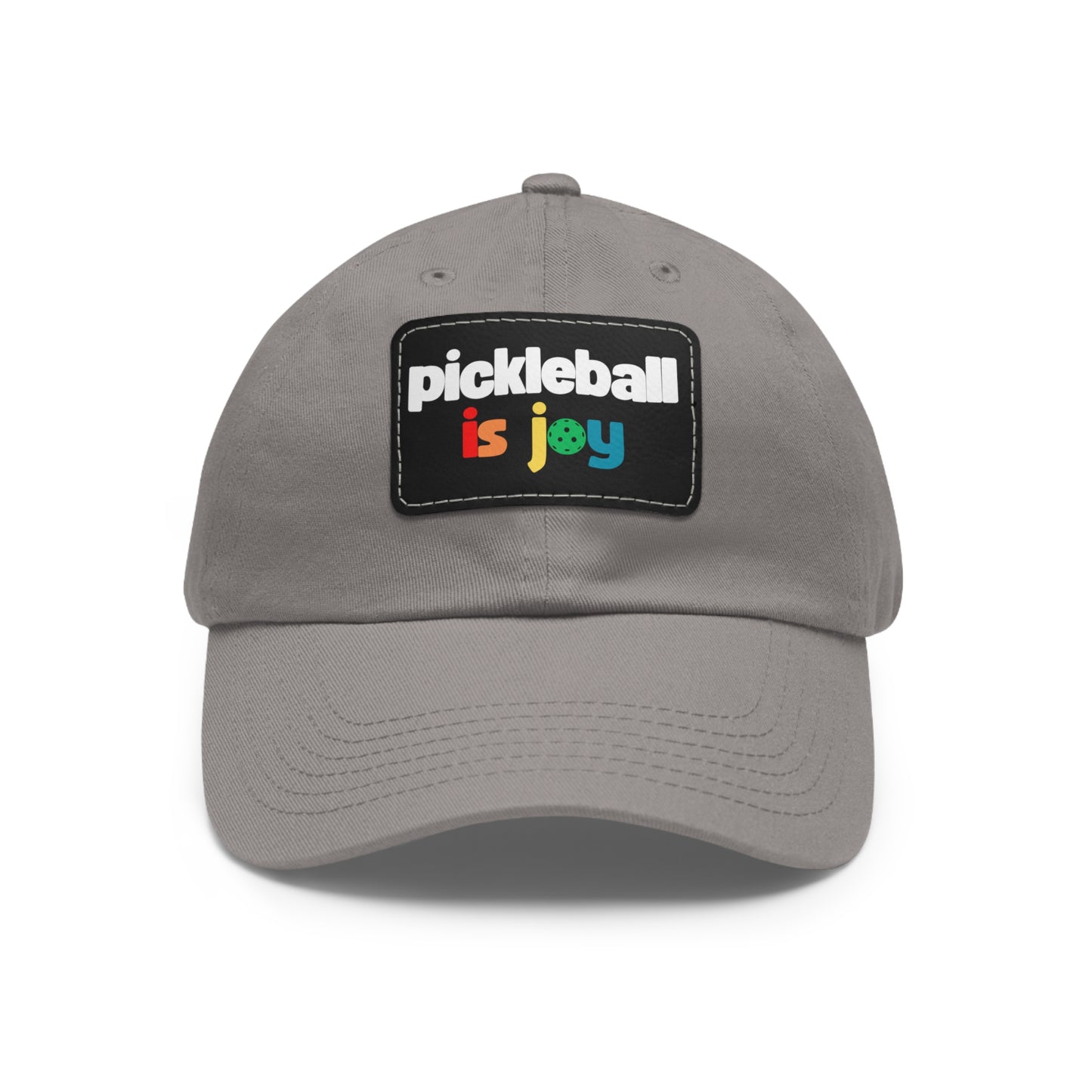 Pickleball is Joy Hat with Leather Patch