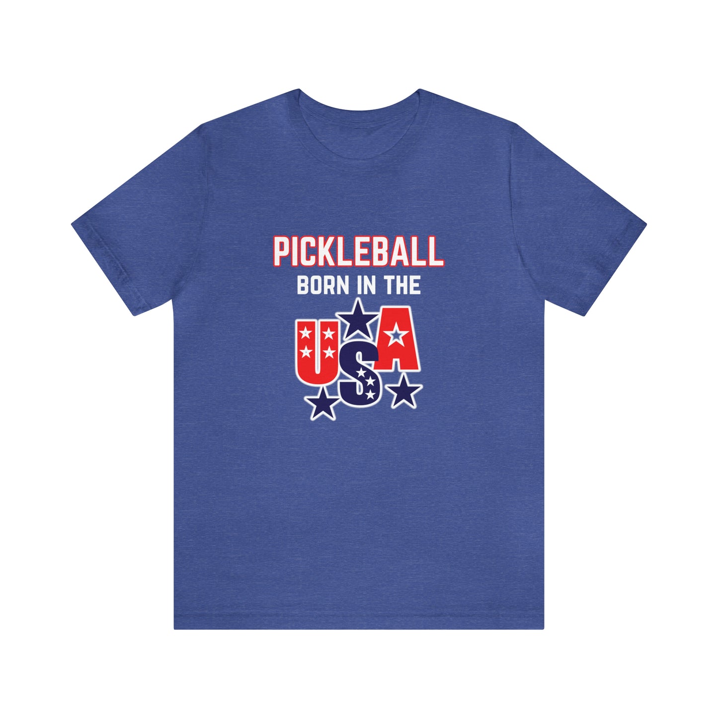 Pickleball Born in the USA Unisex Jersey Short Sleeve Tee