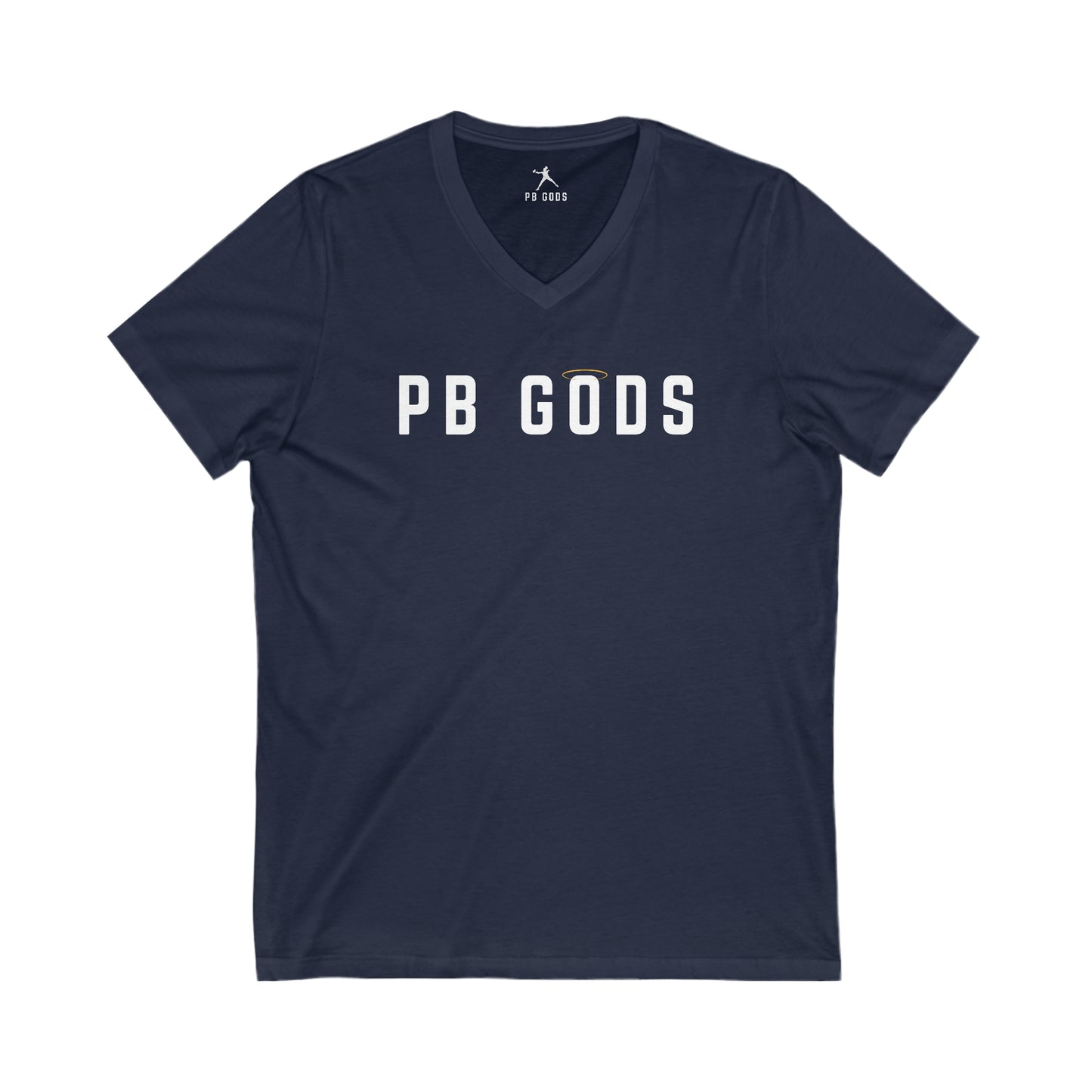 PB GODS Halo Unisex Jersey Short Sleeve V-Neck Tee