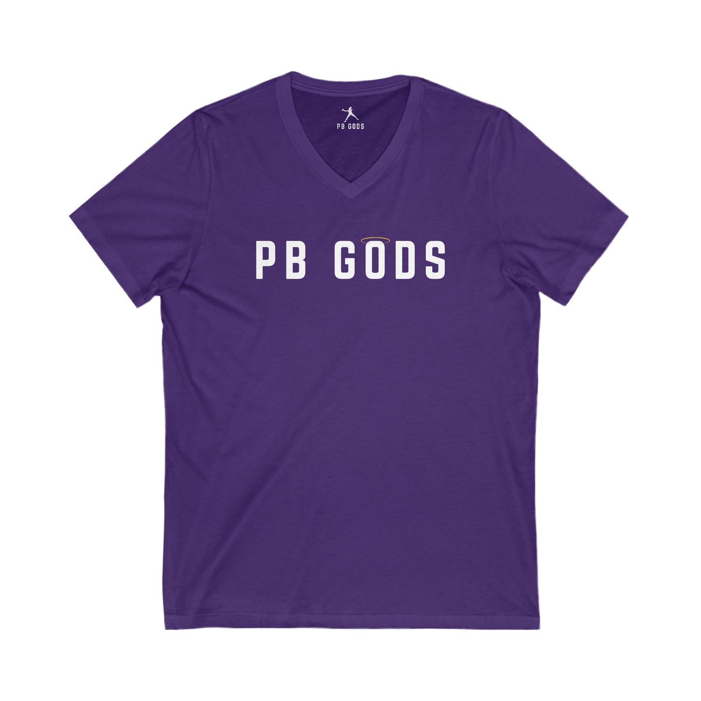 PB GODS Halo Unisex Jersey Short Sleeve V-Neck Tee