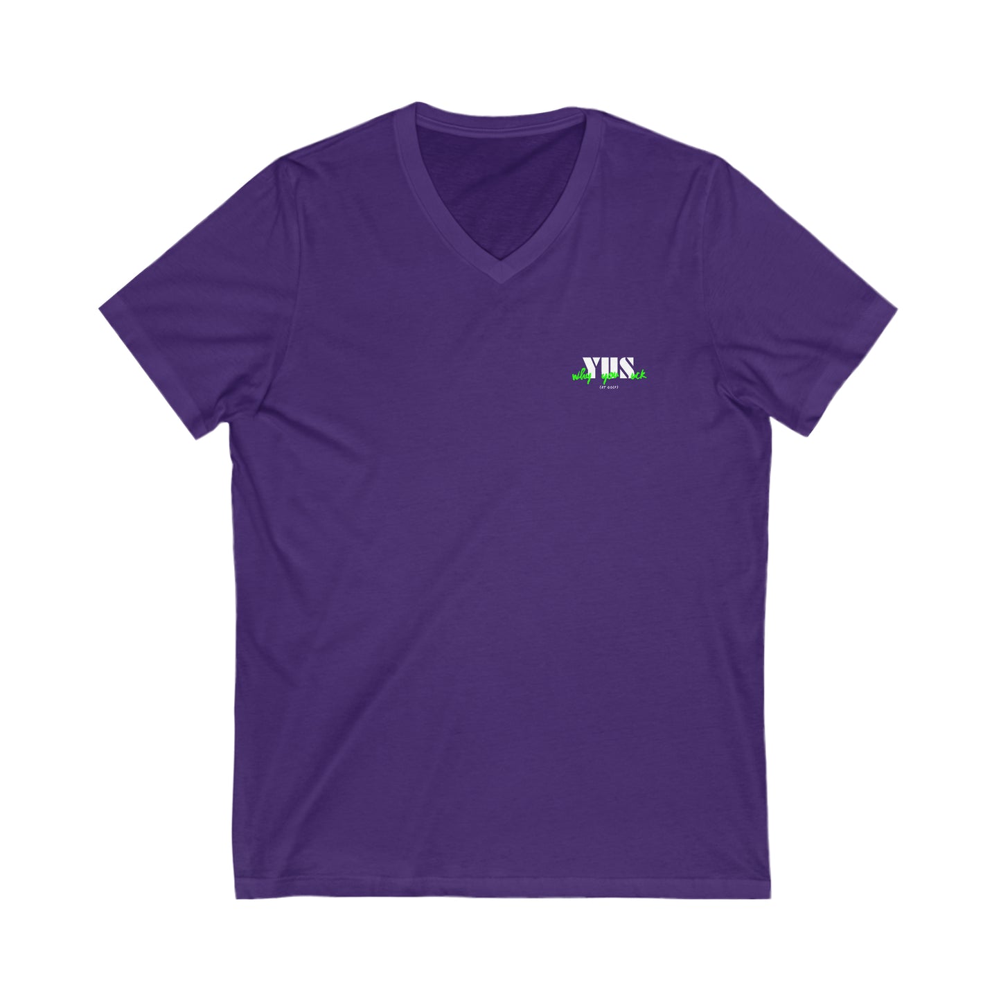 YUS to YES! Unisex Jersey Short Sleeve V-Neck Tee