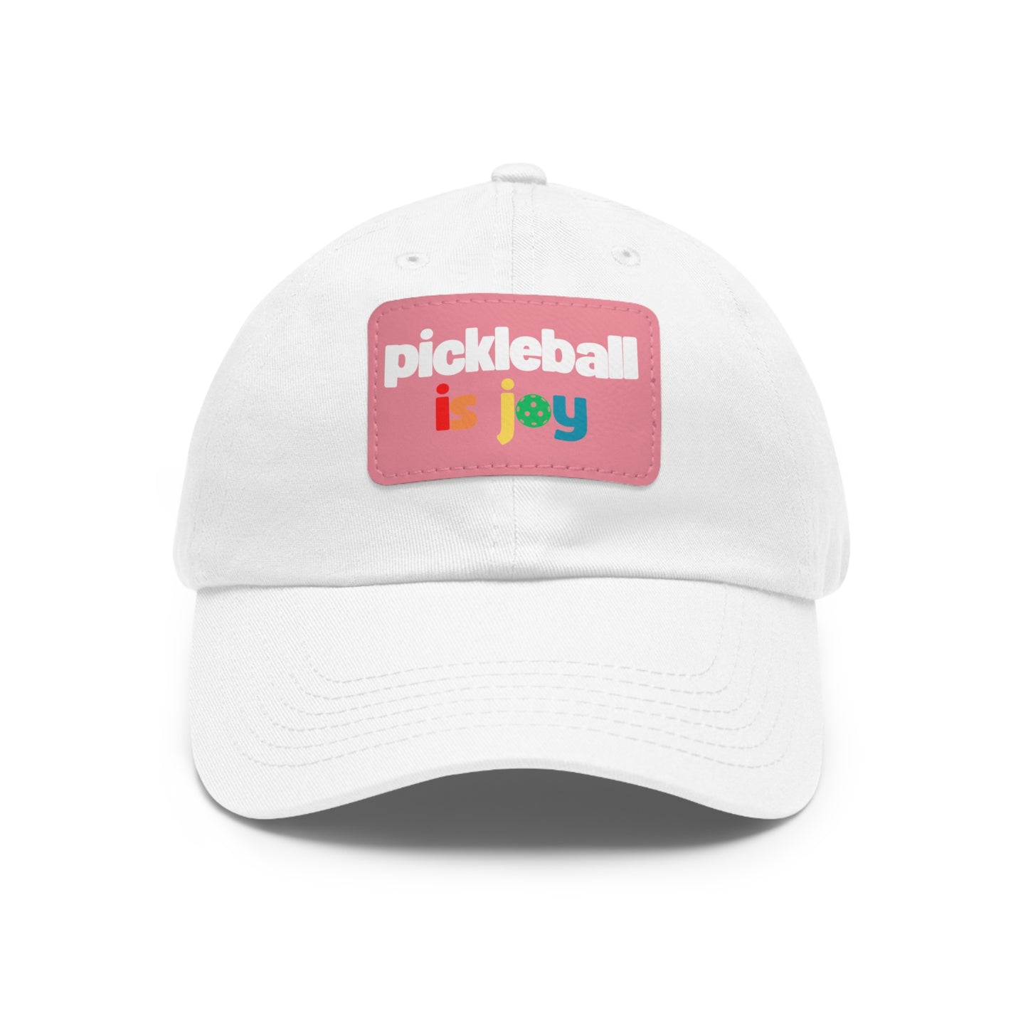 Pickleball is Joy Hat with Leather Patch