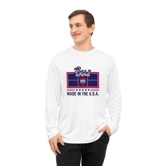 Pickleball USA Court Unisex Performance Long Sleeve Shirt