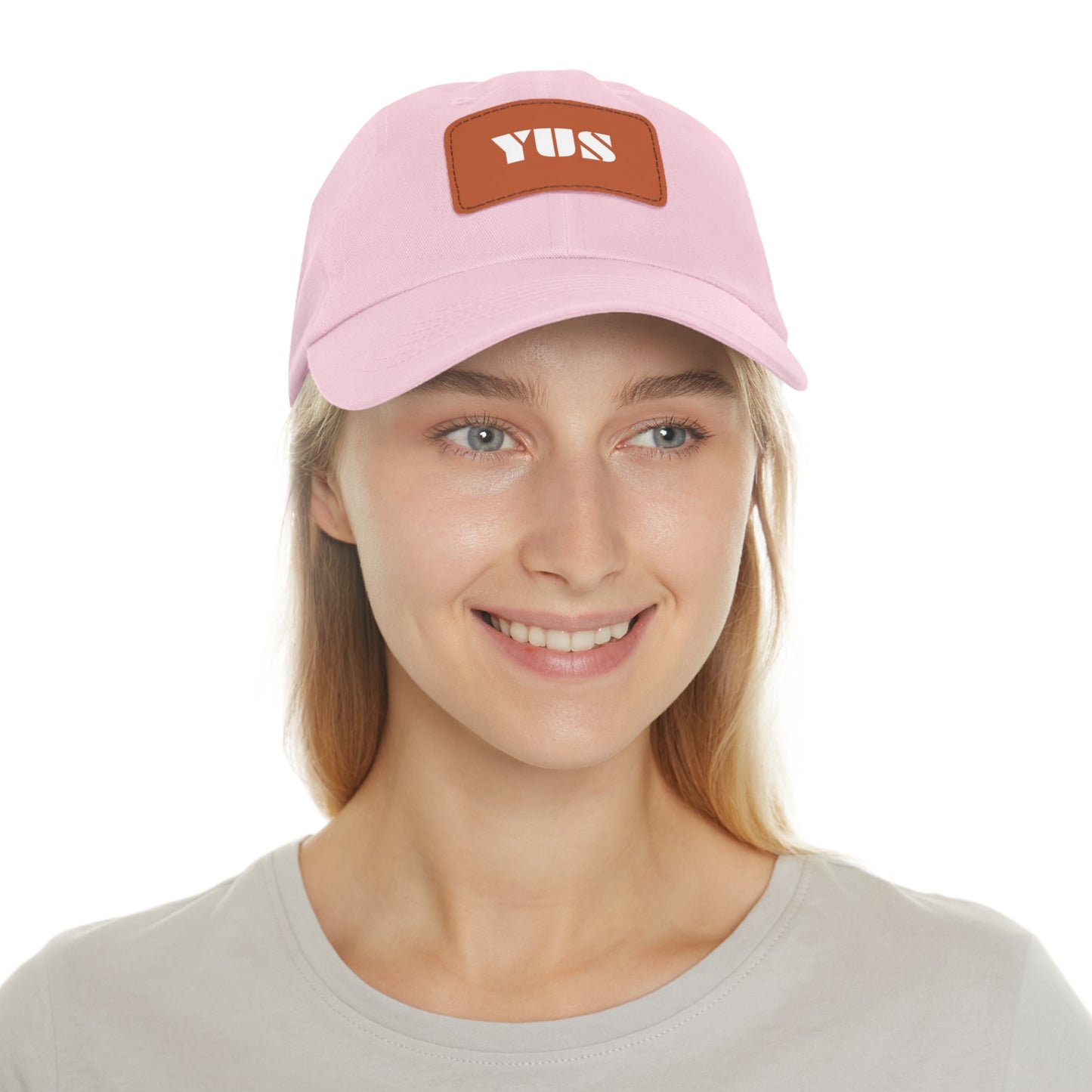 YUS Golf Hat with Leather Patch