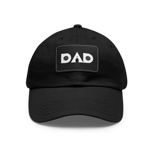 Pickleball Dad Hat with Leather Patch