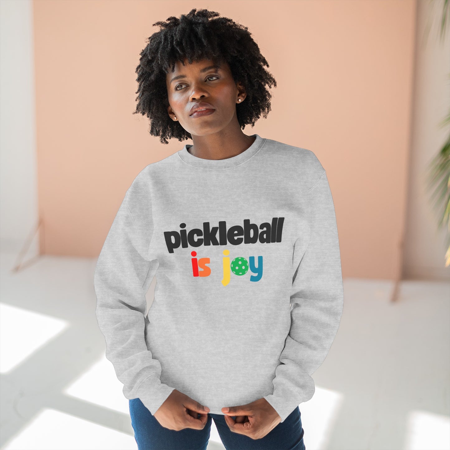 Pickleball Is Joy Unisex Crewneck Sweatshirt