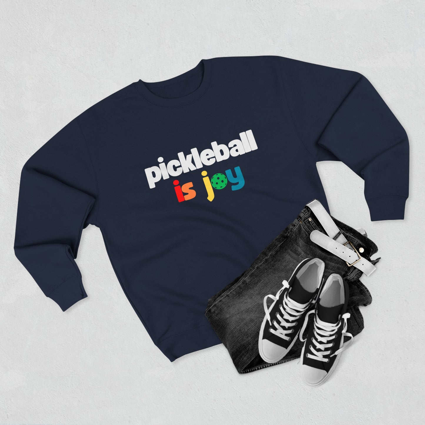 Pickleball Is Joy Unisex Crewneck Sweatshirt