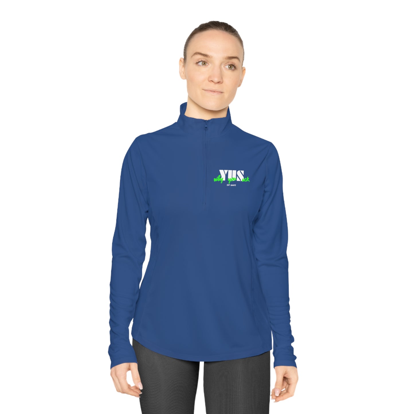 YUS Golf Ladies Quarter-Zip Pullover