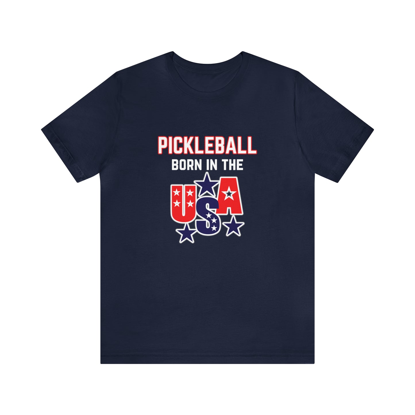 Pickleball Born in the USA Unisex Jersey Short Sleeve Tee