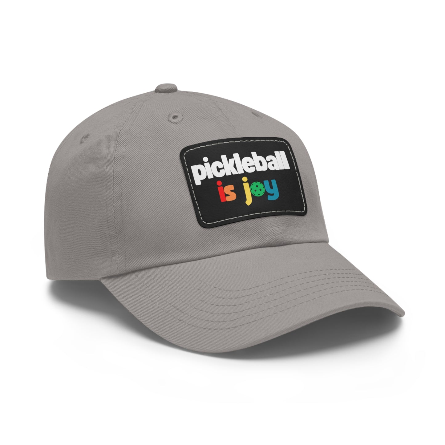 Pickleball is Joy Hat with Leather Patch