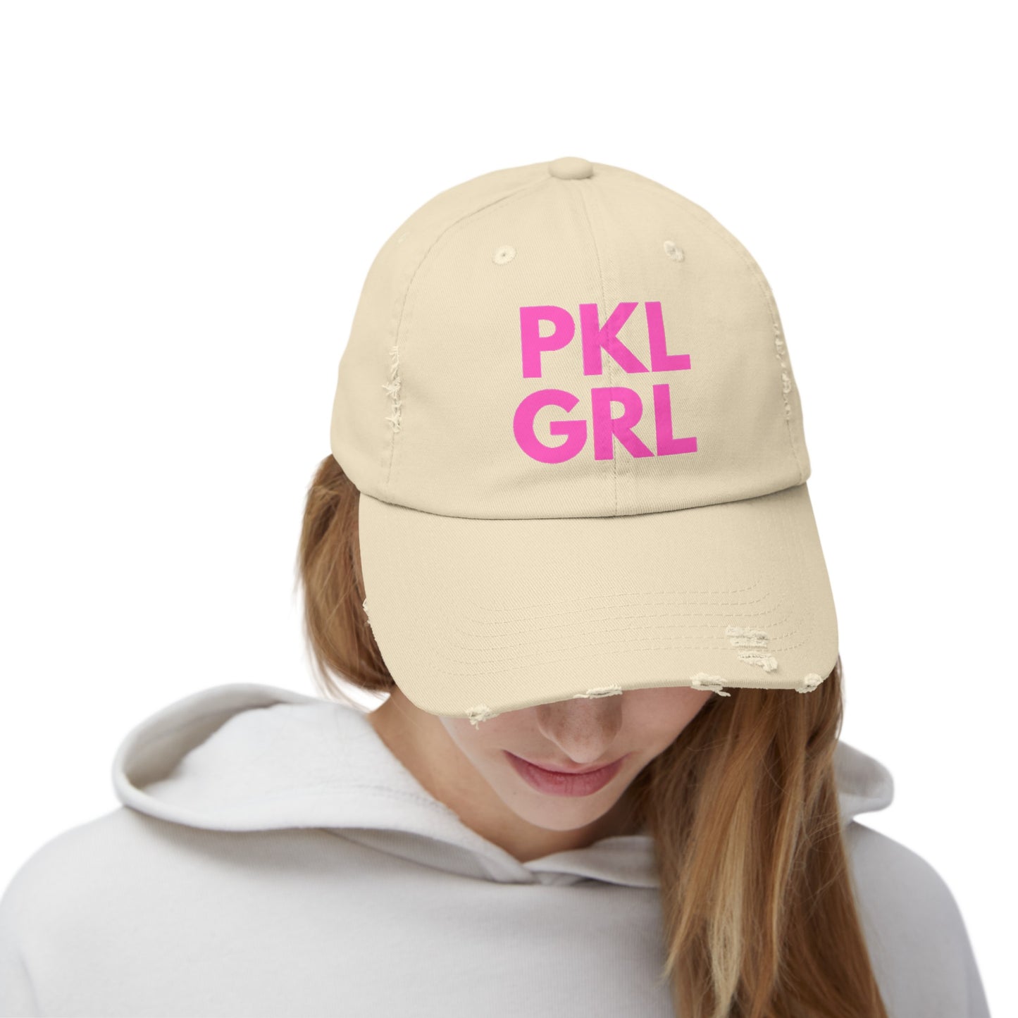 PKL GRL Unisex Distressed Cap