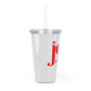 Joy of Pickleball Plastic Tumbler with Straw