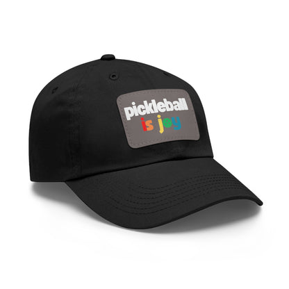 Pickleball is Joy Hat with Leather Patch