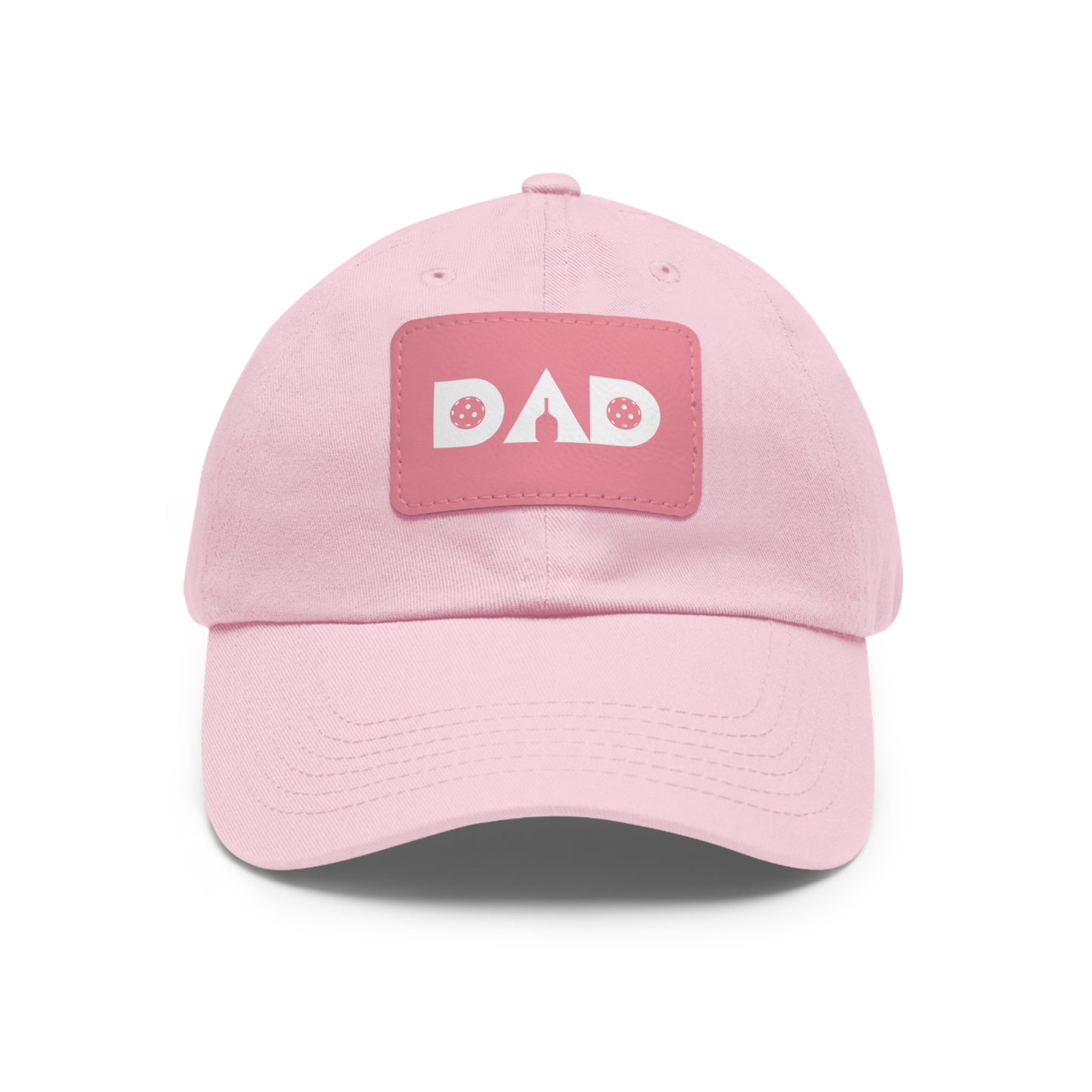 Pickleball Dad Hat with Leather Patch