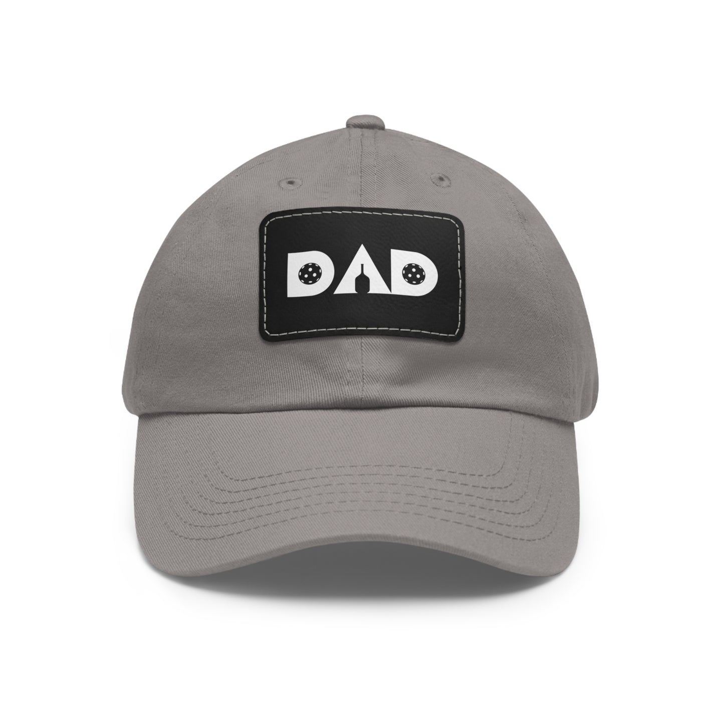 Pickleball Dad Hat with Leather Patch