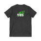 YUS to YES! Unisex Jersey Short Sleeve V-Neck Tee