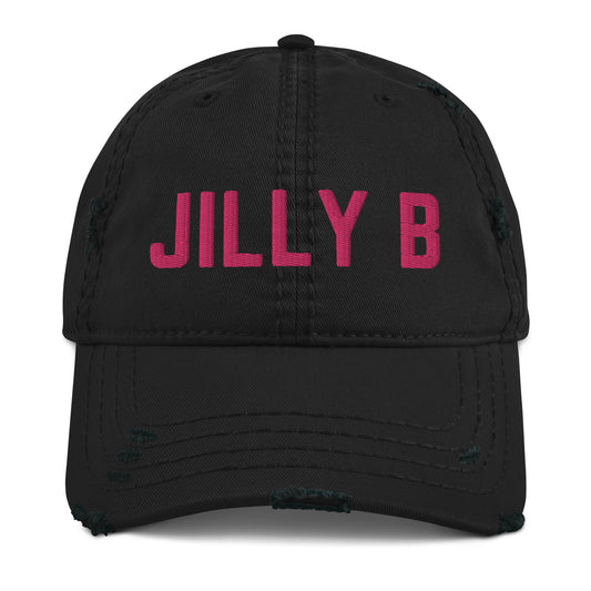 Jilly B Distressed Dad Hat Pink