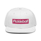 Pickleball Italics Snapback Flat Brim Hat